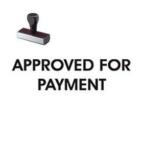 Approved For Payment Rubber Stamp
