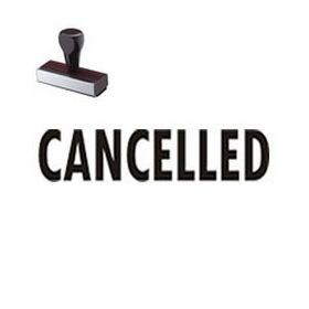 Cancelled Rubber Stamp