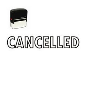 Self-Inking Outline Cancelled Stamp