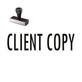 Client Copy Business Rubber Stamp