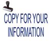 Copy For Your Information Rubber Stamp