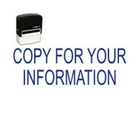 Self-Inking Copy For Your Information Stamp
