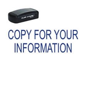 Slim Pre-Inked Copy For Your Information Stamp