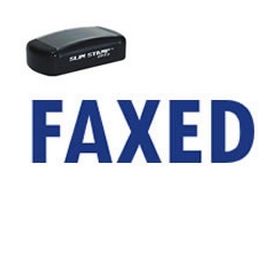Slim Pre-Inked Faxed Stamp