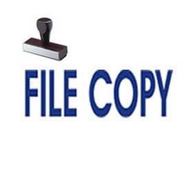 File Copy Business Rubber Stamp