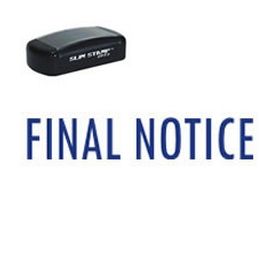 Slim Pre-Inked Final Notice Stamp