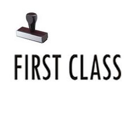 First Class Mailing Rubber Stamp
