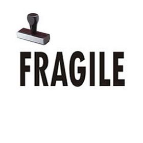 Fragile Rubber Stamp