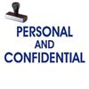 Personal Confidential Rubber Stamp