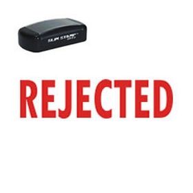Slim Pre-Inked Rejected Office Stamp