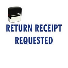 Self-Inking Return Receipt Requested Stamp