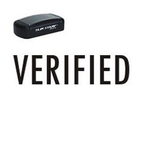 Slim Pre-Inked Verified Stamp