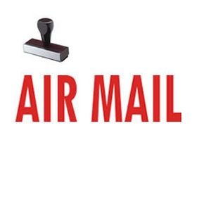 Air Mail Shipping Rubber Stamp