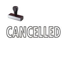 Outline Cancelled Rubber Stamp