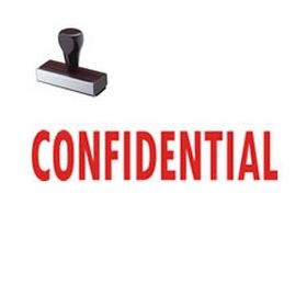 Confidential Office Rubber Stamp