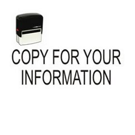 Self-Inking Copy For Your Information Office Stamp