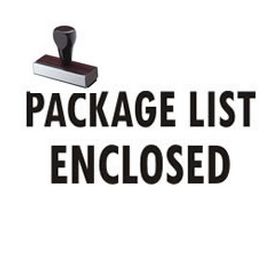 Package List Enclosed Rubber Stamp
