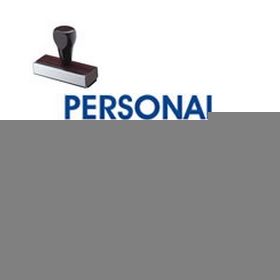 Personal Confidential Rubber Stamp