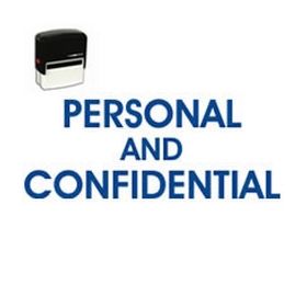 Self-Inking Personal Confidential Stamp