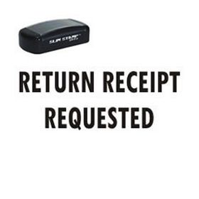 Pre-Inked Return Receipt Requested Stamp