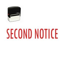 Self-Inking Second Notice Stamp