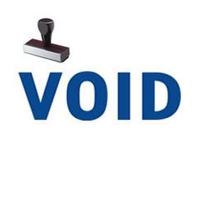 Void Office Rubber Stamp