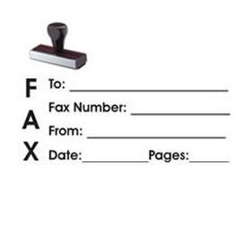 Fax It 1 Rubber Stamp