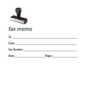 Fax It 2 Rubber Stamp