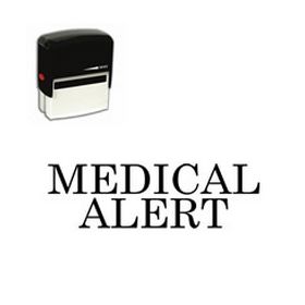 Self-Inking Medical Alert Stamp