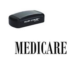 Slim Pre-Inked Medicare Stamp