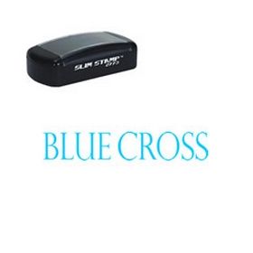 Slim Pre-Inked Blue Cross Physician Stamp