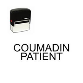 Self-Inking Coumadin Patient Stamp
