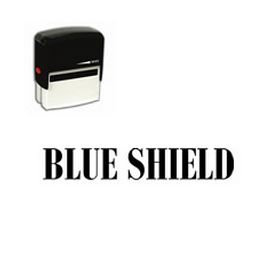 Self-Inking Blue Shield Stamp