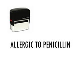 Self-Inking Allergic To Penicillin Doctor Stamp