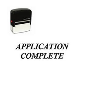 Self-Inking Application Complete Stamp