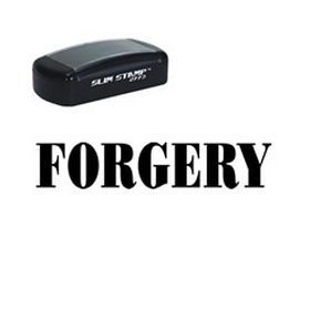 Slim Pre-Inked Forgery Stamp