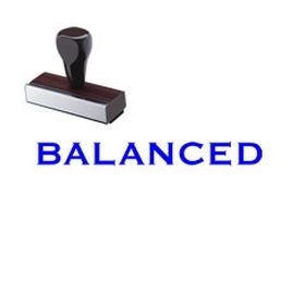 Balanced Rubber Stamp