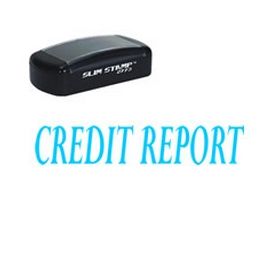 Slim Pre-Inked Credit Report Stamp