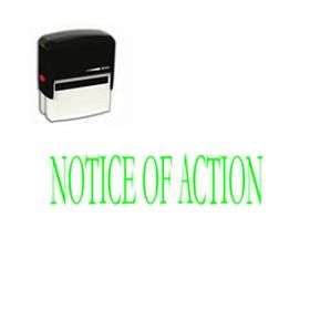 Self-Inking Notice Of Action Stamp