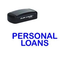 Slim Pre-Inked Personal Loans Stamp