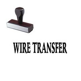 Wire Transfer Rubber Stamp