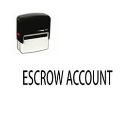 Self-Inking Escrow Account Stamp