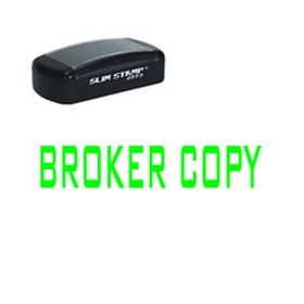 Slim Pre-Inked Broker Copy Stamp
