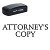 Slim Pre-Inked Attorneys Copy Stamp