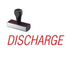 Discharge Rubber Stamp