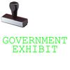 Government Exhibit Rubber Stamp