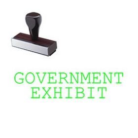 Government Exhibit Rubber Stamp