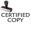 Certified Copy Rubber Stamp