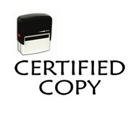 Self-Inking Certified Copy Stamp