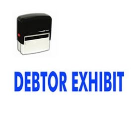 Self-Inking Debtor Exhibit Stamp